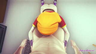 Dragon Ball Hentai - viedokļa Pan boobjob, sūkāt un iekļuva